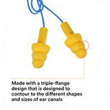 3M E-A-R UltraFit 340-4002 Corded Earplugs NRR 27 50-Pair
