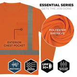 Ergodyne GloWear 8284O Hi-Vis Type R Class 2 Long Sleeve Shirt — Orange