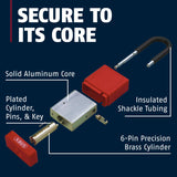 ABUS 74/40 Lockout Tagout Padlocks — 10-Pack Keyed Different
