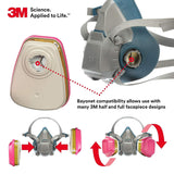 3M 60925 P100 Formaldehyde Organic Vapor Respirator Cartridge