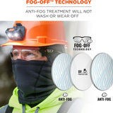 Ergodyne Skullerz SAGA-AF Frameless Anti-Fog Safety Glasses — ANSI Z87.1+