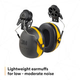 3M PELTOR X2P3E Cap-Mount Earmuffs NRR 24