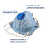 Moldex 2500N95 N95 Disposable Respirator — Nuisance Acid Gas + Valve