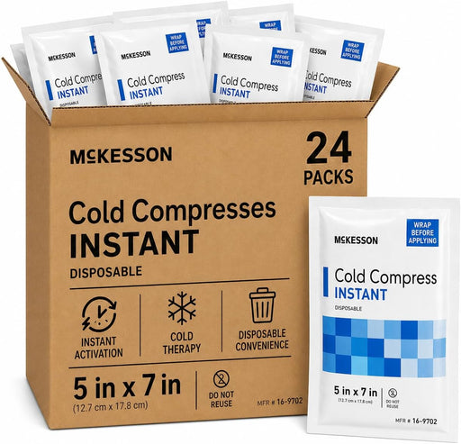 McKesson squeeze-activate instant cold packs 24-case