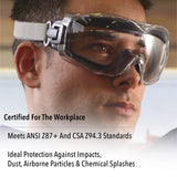 Honeywell B085SRNKMQ Uvex Stealth OTG Safety Goggles — Clear
