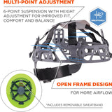 Ergodyne Skullerz 8969 Full Brim Hard Hat