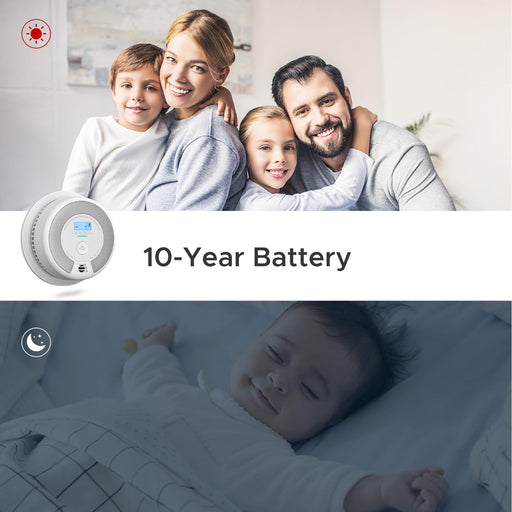 X-Sense SC07 10-Year Battery Combination Smoke Carbon Monoxide Alarm