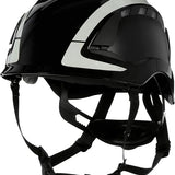 3M SecureFit X5012VX-ANSI Black Vented Scotchlite Safety Helmet