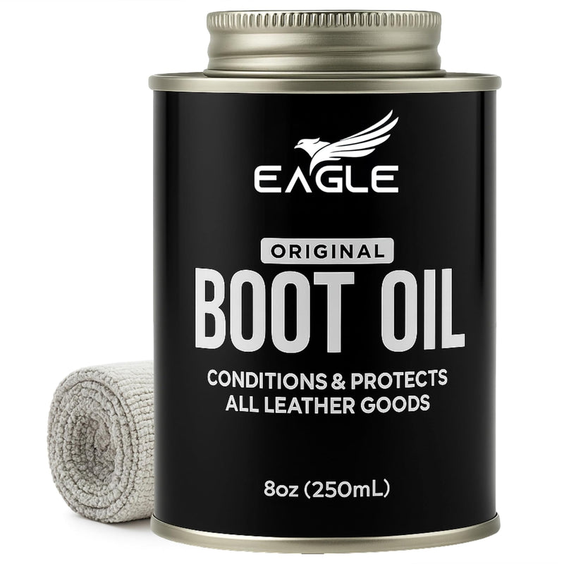 Eagle Leather Boot Oil for Work Boots, Cowboy Boots, and Shoes