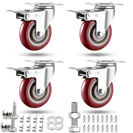 Generic 4 inch Casters Load 2400lbs, Includes 2 