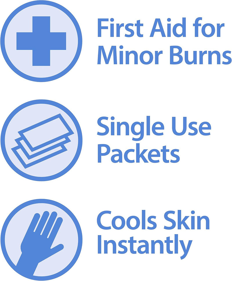 Globe First Aid Burn Gel with Aloe, 0.9g Packets, Box of 144