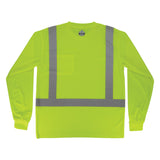 Ergodyne GloWear 8284Y2 Hi-Vis Type R Class 2 Long Sleeve Shirt — Lime