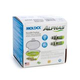 Moldex 6434 Alphas Reusable Earplugs with Cloth Cord — NRR 27dB, Pocket-Pak Plus, 50 Pairs
