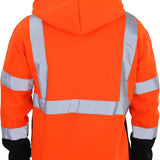 Sesafety B0B24XL3NK Class 3 Hi-Vis Full-Zip Hoodie — Orange