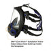 3M FF-402 full-facepiece respirator with exhalation valve on a white background