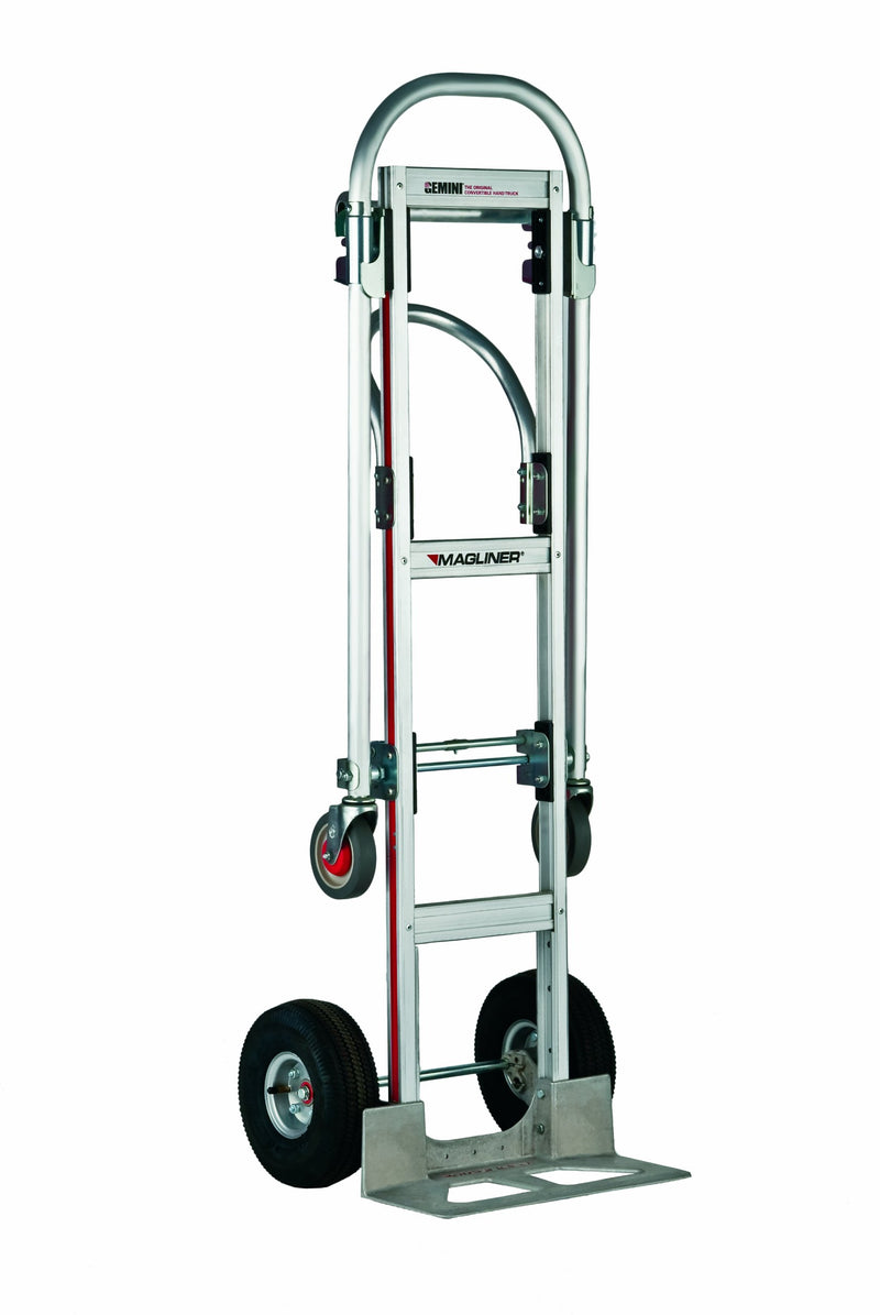 Magliner GMK81UA4 Gemini Sr Convertible Hand Truck, Pneumatic Wheels, 500 lbs Load