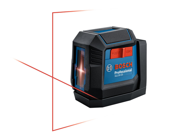 BOSCH GLL50-20 50 Ft Self-Leveling Cross-Line Laser with Integrated Magnetic Mount