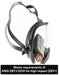 3M 6800 Full-face respirator with clear face shield on a white background, meeting ANSI Z87.1-2010 standards.