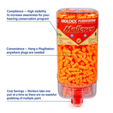 Moldex 6847 Mellows PlugStation Uncorded Earplug Dispenser — NRR 30dB, 500 Pairs