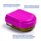 Moldex 7667 Multi-Gas P100 Combo Smart Cartridge