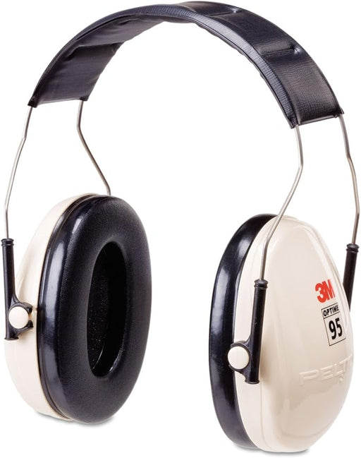Pair of 3M H6F/V earmuffs on a white background