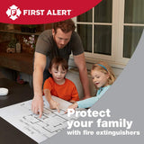 First Alert HOME2PRO Fire Extinguisher — Rechargeable 2-A:10-B:C