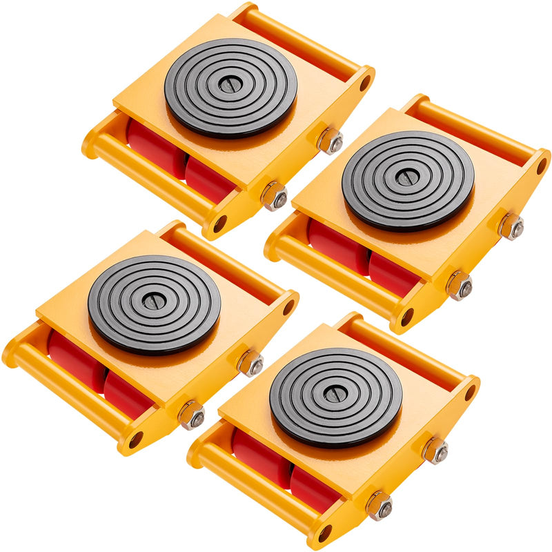 VEVOR 4PCS Machinery Skates Dollies, 17637 lb Heavy Duty Equipment Moving Skates with 4