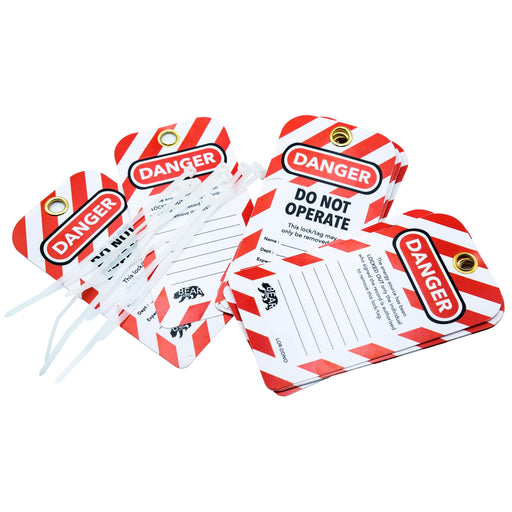 BearLOTO BearLOTO Lockout Tagout Tags, Laminated 