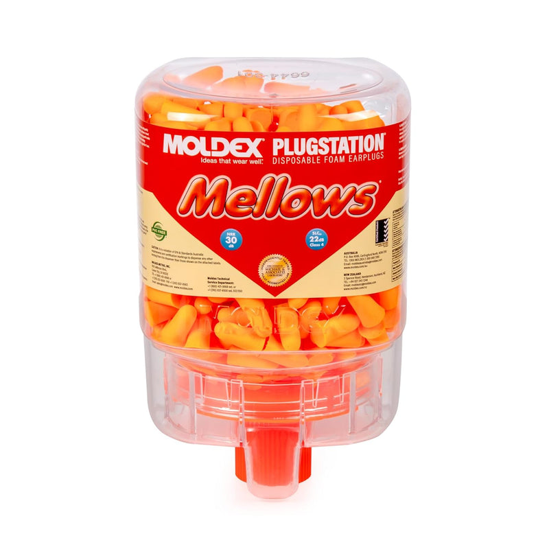 Moldex 6846 Mellows PlugStation Uncorded Earplug Dispenser — NRR 30dB, 250 Pairs