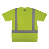 Ergodyne GloWear 8282 Hi-Vis Type R Class 2 Short Sleeve Shirt — Lime
