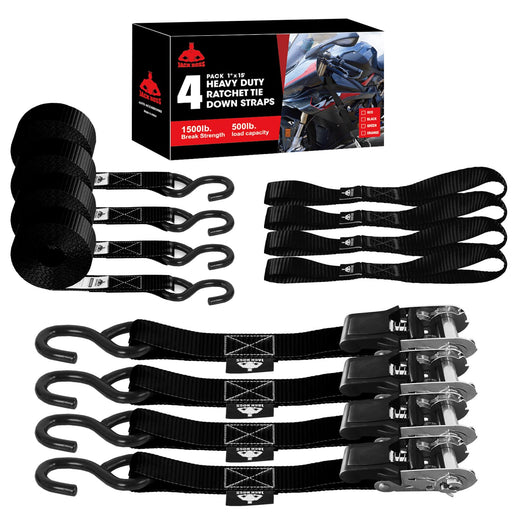 Jack Boss Jack Boss Ratchet Tie Down Straps Set, 1