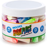 Moldex 6684 SparkPlugs Uncorded Foam Earplug Jar — NRR 33, 50 Pairs