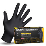 SAS Safety 66517 Raven Nitrile Disposable Gloves — Medium