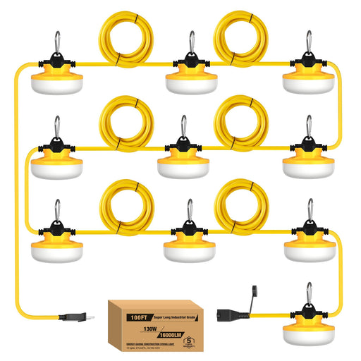 YXL YXL 130W Construction String Lights — 10