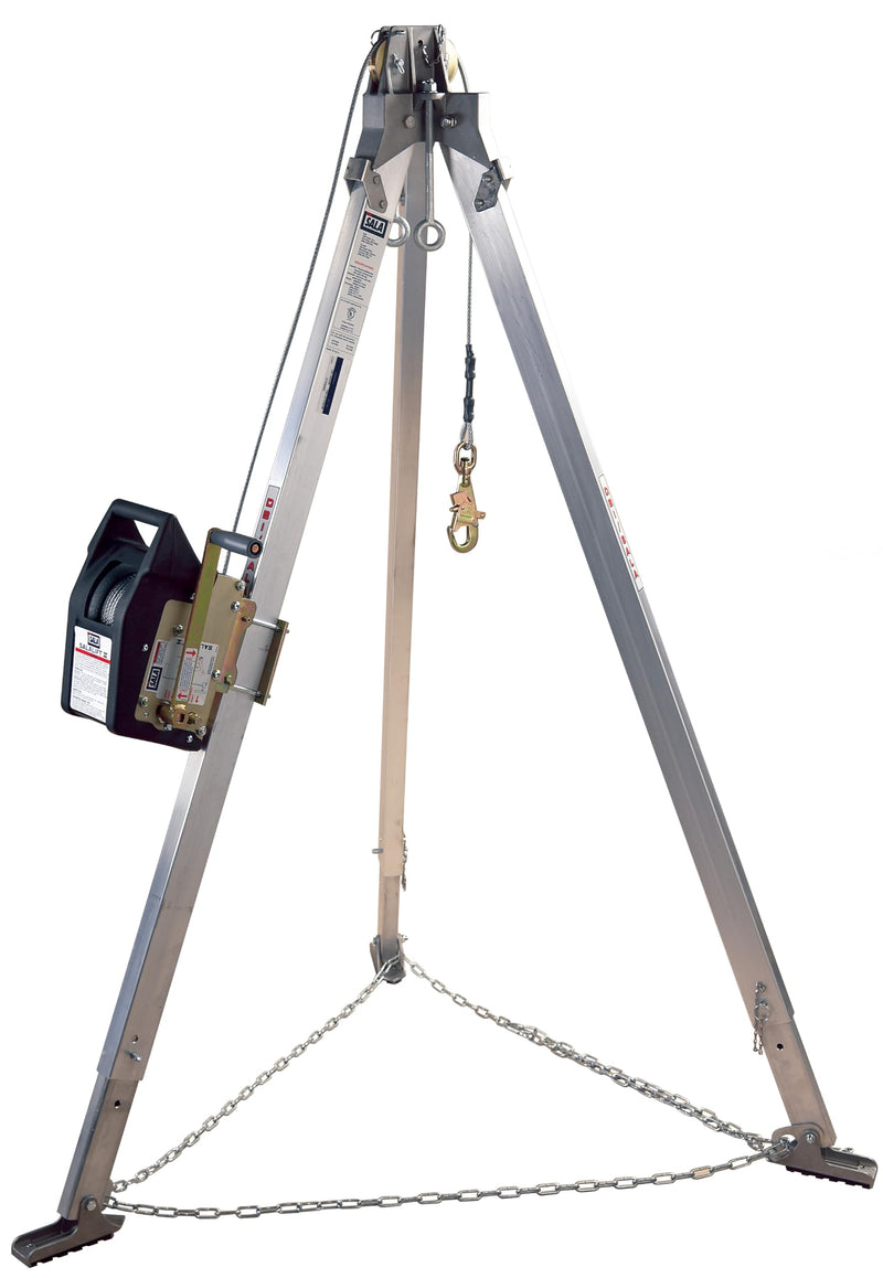 3M DBI-SALA 8301080 Confined Space Tripod with Winch — 7 ft, 60 ft Cable