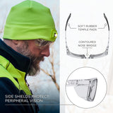 Ergodyne Skullerz SIXTEN-AFAS Safety Glasses with Integrated Side Shields — ANSI Z87.1+