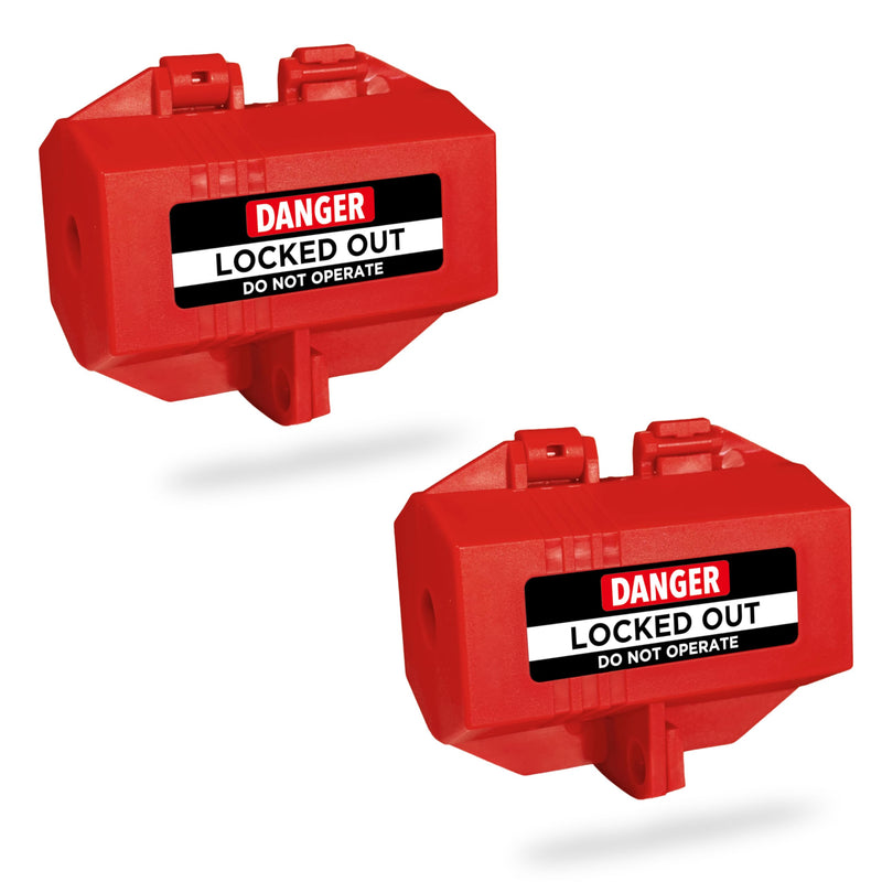 TRADESAFE Lockout Tagout Plug Lock, 110-125V, 3-1/4 x 1-3/4 inches, 2 Pack