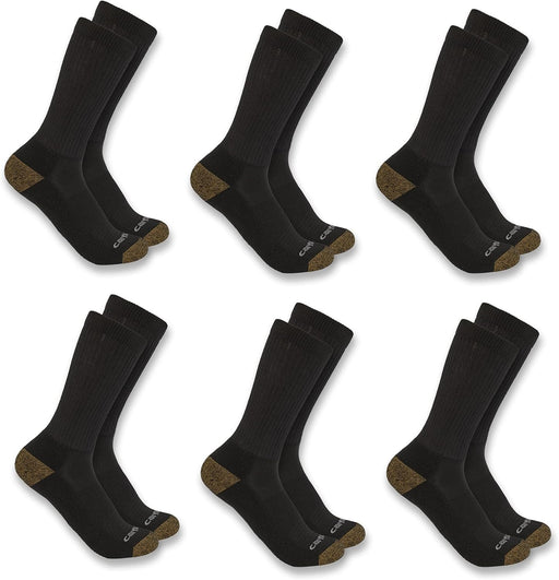 Carhartt Carhartt Midweight Crew Work Socks (6-Pack)