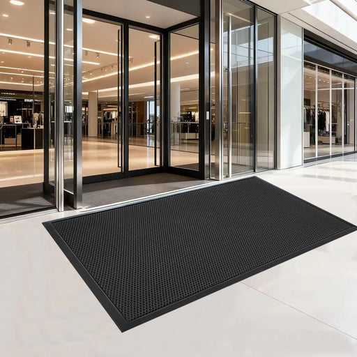 Generic Rubber Scraper Entrance Mat 4x6 — Heavy 