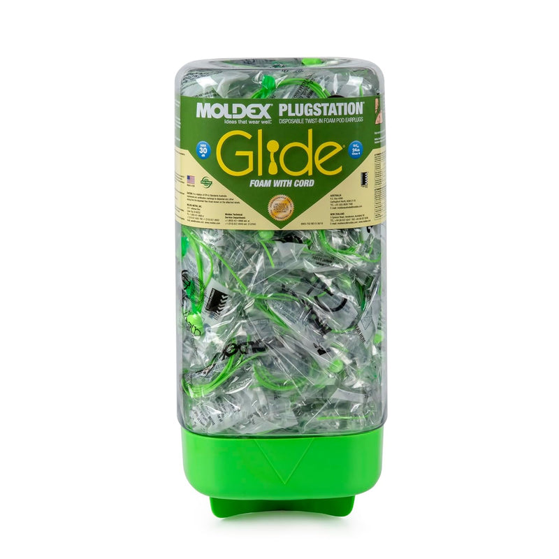 Moldex 6883 Glide PlugStation Corded Foam Earplug Dispenser — NRR 30dB, 150 Pairs