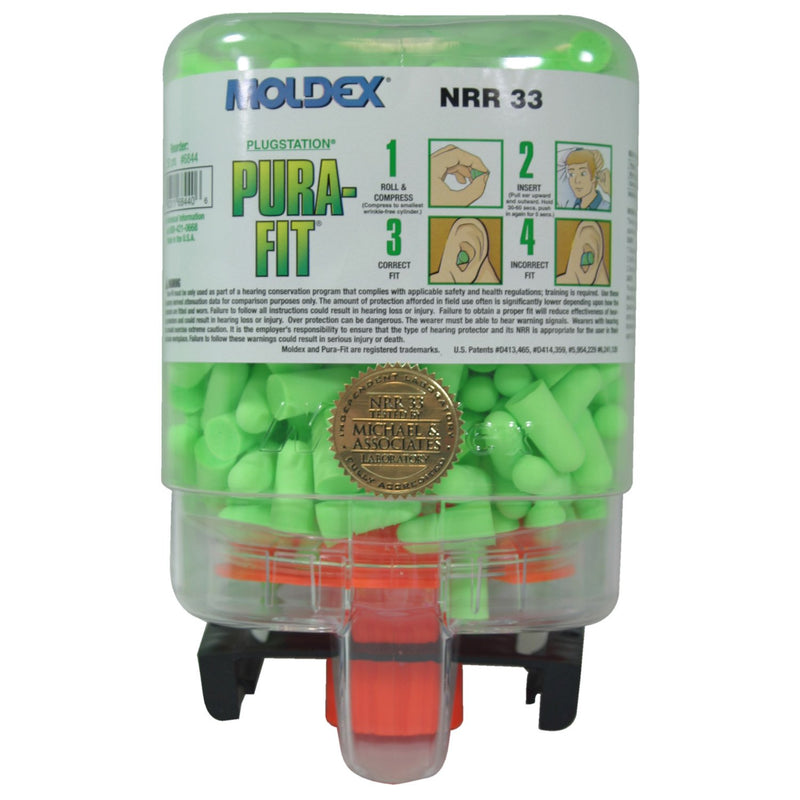 Moldex 6645 SparkPlugs PlugStation Uncorded Earplug Dispenser — NRR 33dB, 500 Pairs