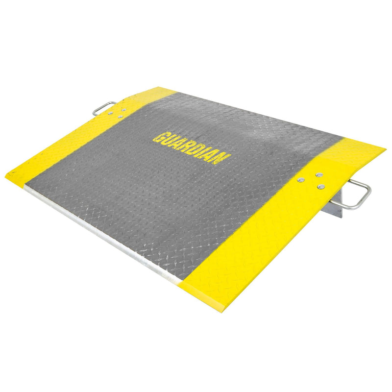 Dock Plate, 36in x 48in, Aluminum, 5300 lb, for Pallet Jacks, Hand Carts