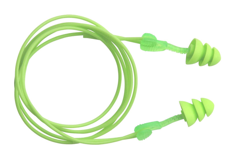 Moldex 6455 Jetz Corded Reusable Earplugs — NRR 27dB, Extra-Soft, 50 Pairs