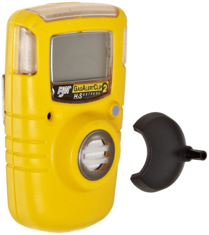 BW GasAlertClip Extreme H2S Monitor — 2-Year Disposable Single-Gas