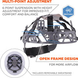 Ergodyne 8968 Skullerz Lightweight Vented Full Brim Hard Hat — Class C