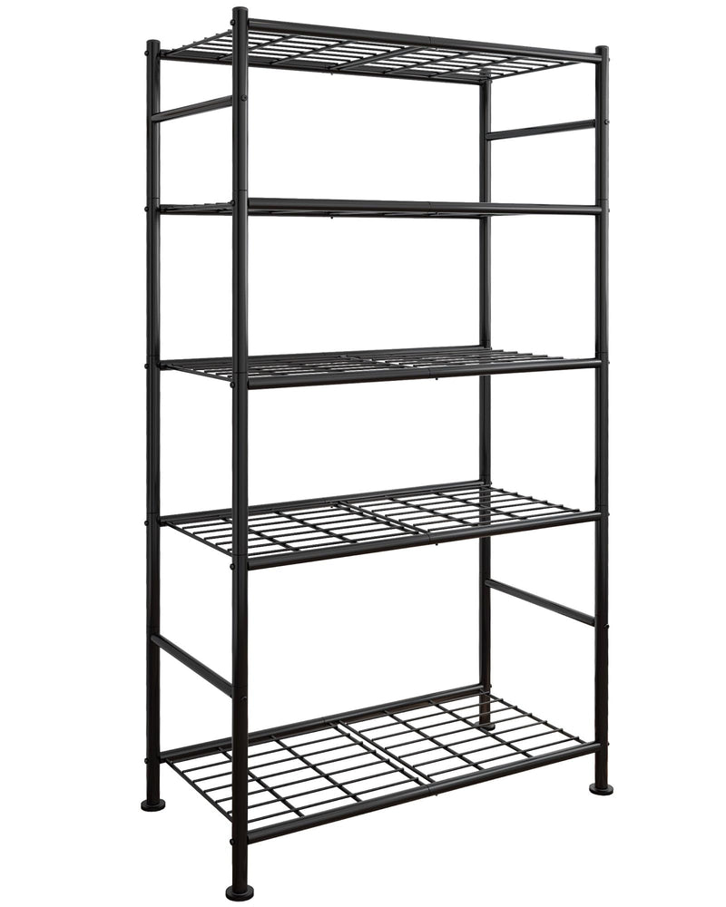 Storage Shelves, 5 Tier Shelf Organizer, Heavy Duty Garage Shelving Unit with Leveling