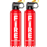 AmzBoom B0DH5CM2CC Fire Extinguisher 2-Pack — With Mounting Brackets
