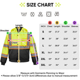 TICONN TICONN-1735 Hi-Vis Class 3 Waterproof Bomber Jacket