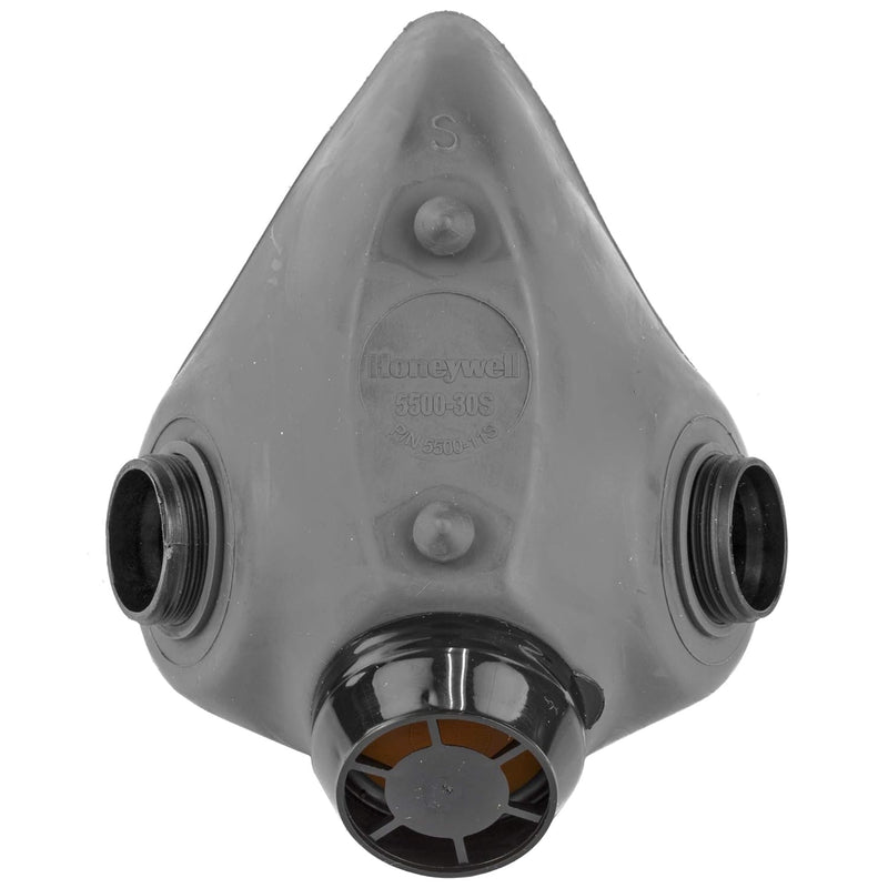 Gray Honeywell North 550030S respirator nose piece air filter on a white background