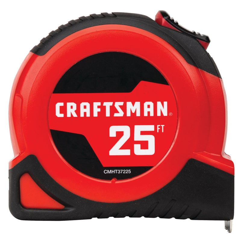 CRAFTSMAN 25-Ft Tape Measure with Fraction Markings, Retractable Self-Locking Blade